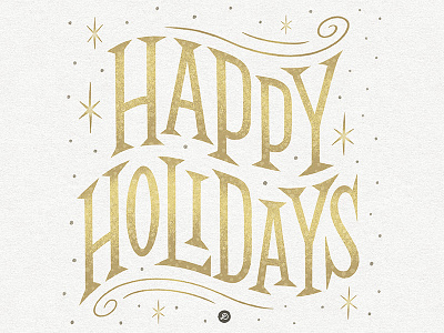 Happy Holidays design graphicdesign hand lettering happyholidays lettering seasons greetings typography