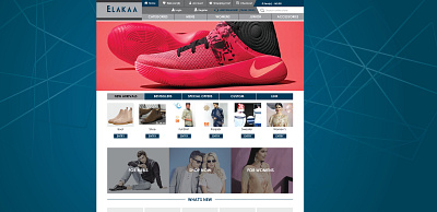 Elakaa web template branding design ecommerce website web website