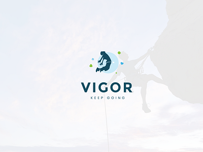 vigor art branding design icon illustration illustrator logo minimal typography vector
