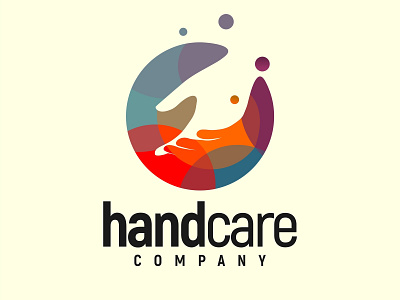 Hand Logo Design colorful