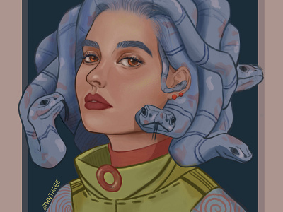 Modern medusa (@nikalarkina OC)