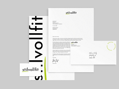 Stilvollfit Brand Identity II adobe illustrator adobe indesign adobe photoshop brand identity branding design graphic design logo logo design typography