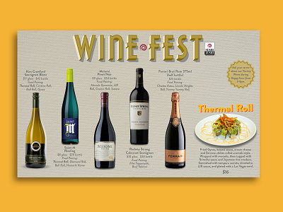 Wine Fest 2020 design placemat wine festival
