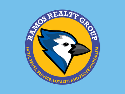 Realtor Logo badge bird bluebird branding logo design