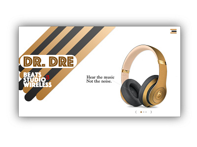 Dr. Dre Beats Studio Wireless - Website Design adobe xd branding design illustration photoshop sketch ui ux web website