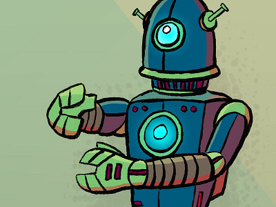 Robot 006 character design daily drawing drawing illustration photoshop robot sketch