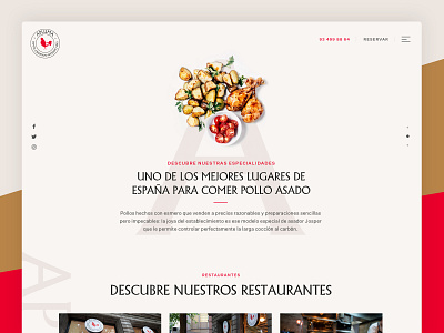 Apluma Website chicken chickens design dribbble food gourmet minimal place restaurant ui ux web web design webdesign website