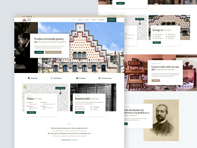 Fundació Amatller Website cultural culture design house ui web web design webdesign website website design