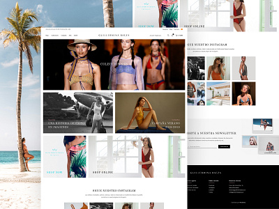 Guillermina Baeza Website bikini clothes clothes shop design design art designer shop shop online shopping swimwear web web design webdesign website website design