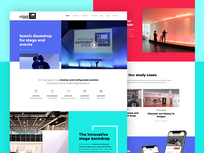 AV Drop Website design modular system ui ux web web design webdesign website website design