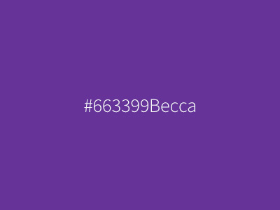 #663399Becca 663399becca becca