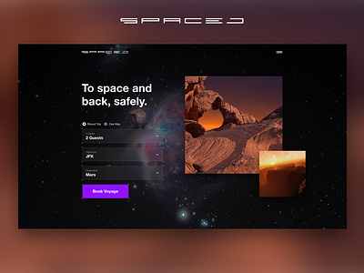 SPACED animation bg moon pageload space spaced spacedchallenge travel ui ux video