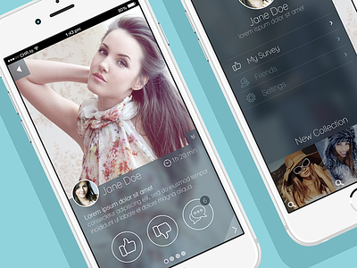 Fashionista App app design fashion graphic mobile ui