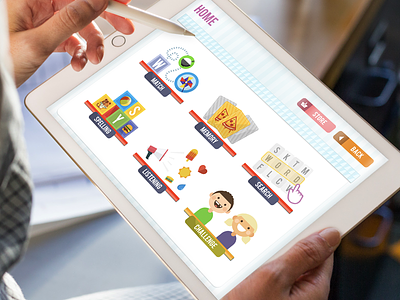 iPad Game for Kids - Educational design english english for kids game ios ipad kids learn learning spritekit swift ui design