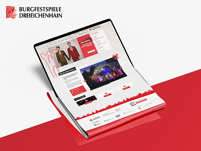 Burgfestspiele Dreieichenhain | Local cultural event website branding castle concert entertainment event festival germany interface meetup ticket ui ux webdesign