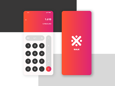 Calculator // Concept app branding concept design gradient icon logo ui ux ux design