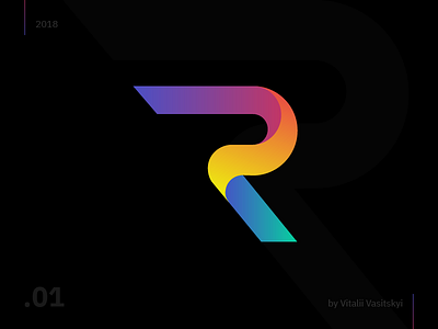 Ranobe Media branding colors design dribbble grabient illustration letter logo logo 3d logo design logotype media media logo vector