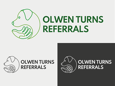 Olwen Turns Referrals Outline Full Logo brand identity logo