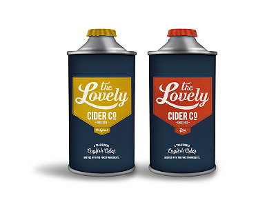 The Lovely Cider Co. branding logo packaging