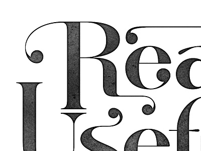 Really Useful Creative ball serif lettering