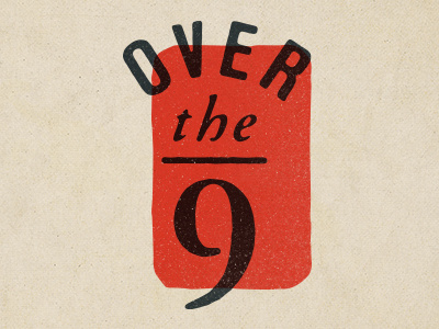 Over The 9 bar branding logo restaurant