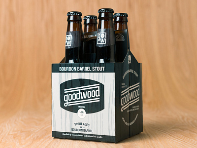 Goodwood Brewing Co. beer branding design logo packaging wood