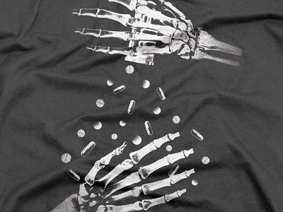 White Reaper T-Shirt apparel music pills rock shirt skeleton