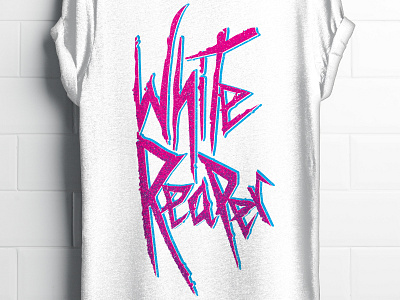 White Reaper apparel design hand lettering lettering merch music rock shirt