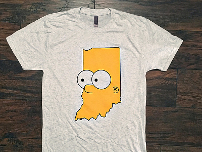 SimpsIndiana Shirt apparel design indiana indianapolis iu pacers shirt simpsons tee shirt yellow