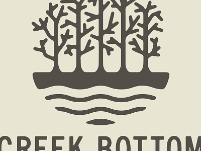 Creek Bottom Brewing Co. Branding, Opt 2 beer branding creek design identity logo packaging river trees water