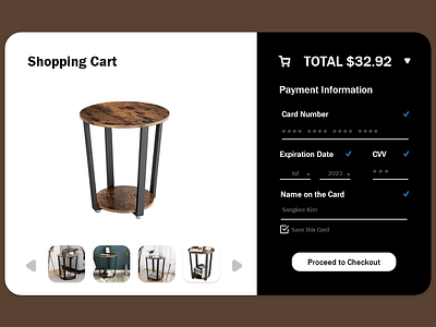 Daily UI Challenge 02 - Credit Cart Checkout adobexd dailyui002 desktop ui ux