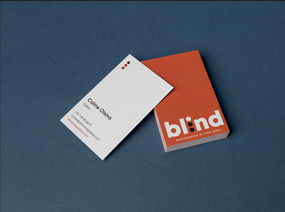 Blind-magazine visit card branding logo typography