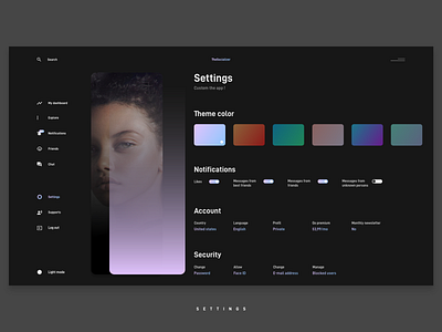 Daily UI 07 - Settings