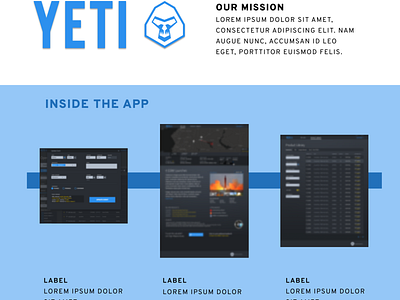 One-Pager Design for YETI