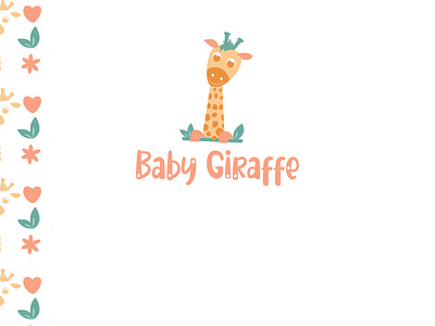 Baby Giraffe- Logo branding graphic design logo