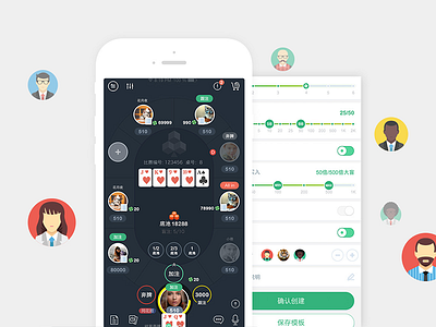 poker game ui