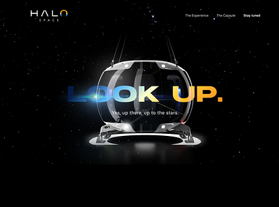 Halo Space - Website design concept design space tourism space travel ui artist ui design universe ux design website design