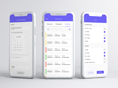 Kubbo Smart Logistics App app design dashboards filters lists logistics saas tables ui design ux design uxui