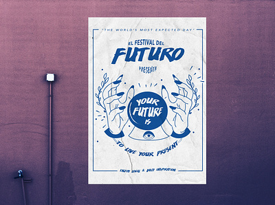 El Festival Del Futuro design festival poster graphic design illustration poster art typography