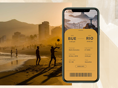 Daily UI - Boarding Pass