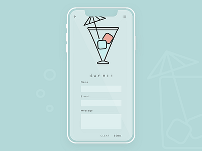 Daily UI - Contact Form contact form dailyui graphic design ios iphone11 minimal design ui design web design