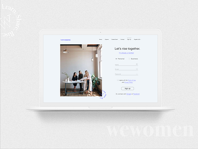 WeWomen - Sign In Page branding design graphic design sign in sign up uidesign women empowerment