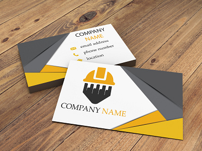 Construction buissnes card buissness card card design design illustration logo photoshop vector