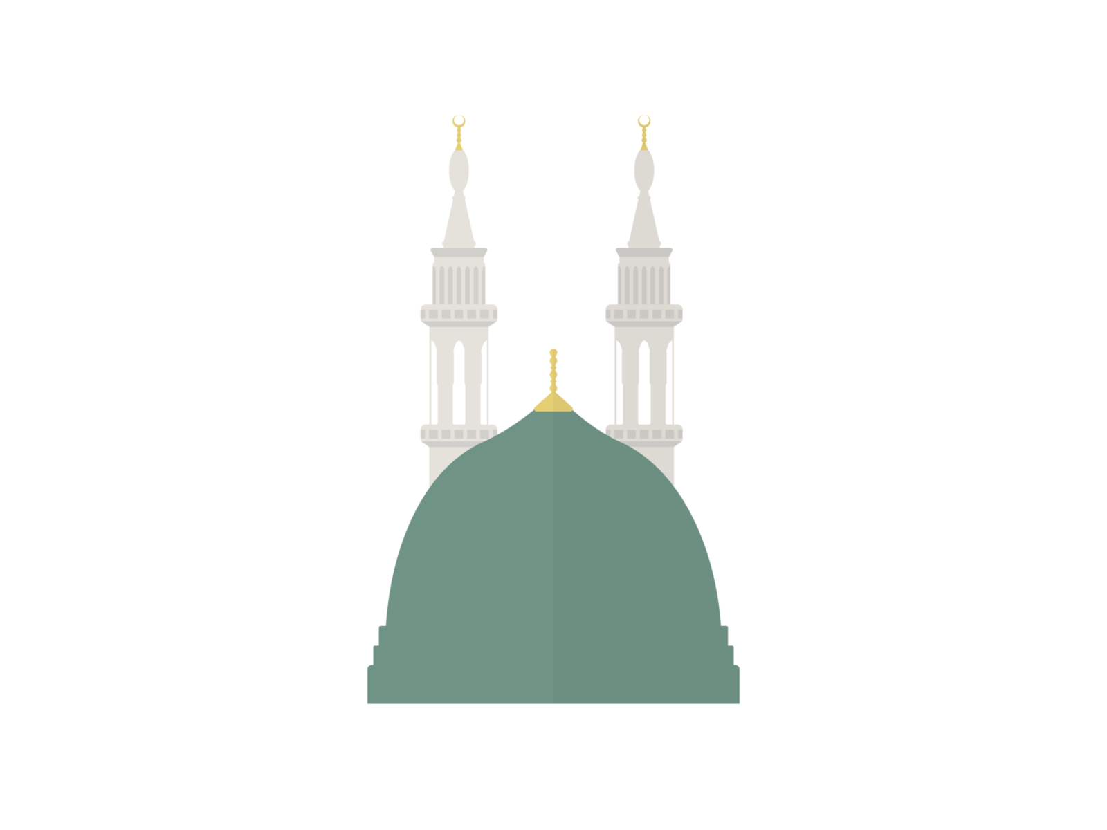 Flag islamic with symbol of Madina 11796838 PNG