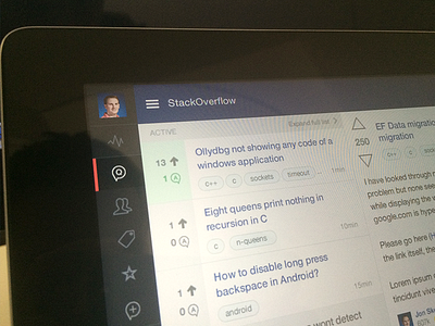 [WIP] StackExchange ipad app app feed ipad list menu stack exchange stack overflow stackexchange stackoverflow ui ux