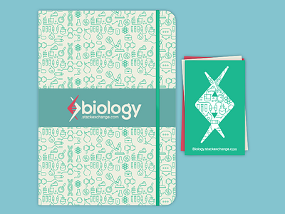 Biology Swag (booklet & stickers) biology booklet custom font dna dna icon logo science stack exchange stack overflow stickers typography