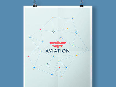 Aviation Poster aviation connected dots constellation dots flight fly logo plane stack exchange stack overflow