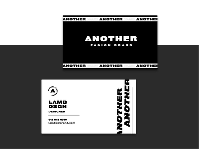 Fashion Brand Business Card Concept