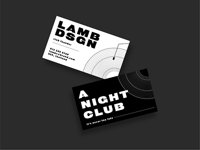 Night Club Brand Business Card Concept branding business card business card design club graphicdesign illustration logo musician nightclub print design printing