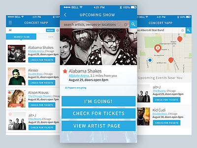 ConcertYapp concert event app events events app mobile